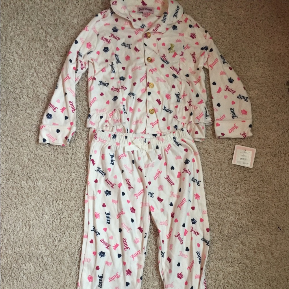 Two pairs of Juicy Couture girls pajamas, 4T NWT
